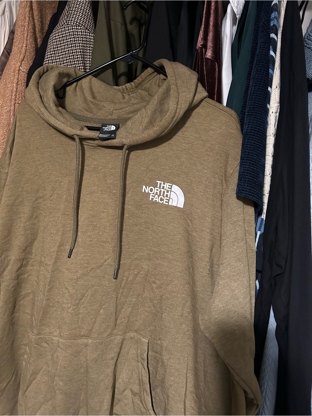 The North Face Men's Olive Green Pullover Hoodie